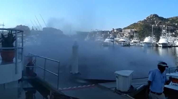 Explosion in Boat in the Cabo Marina