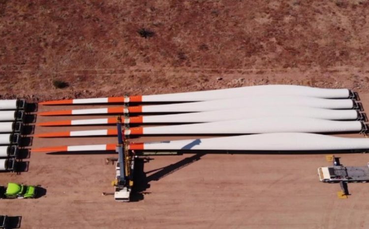 Wind Power Park Under Construction