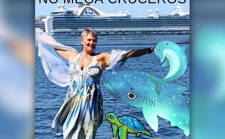 German Swimmer Protests in La Paz