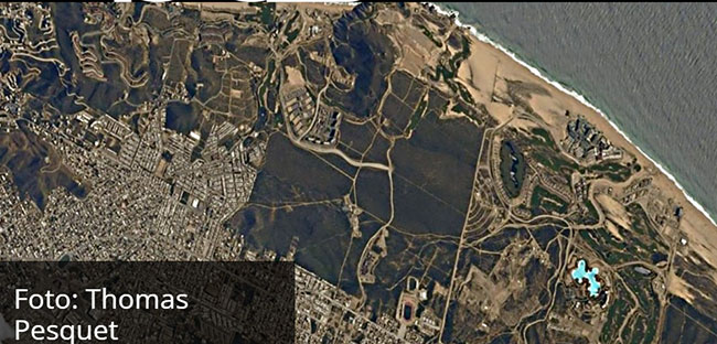 Gigantic Cabo Saltwater Pool Seen from the Space