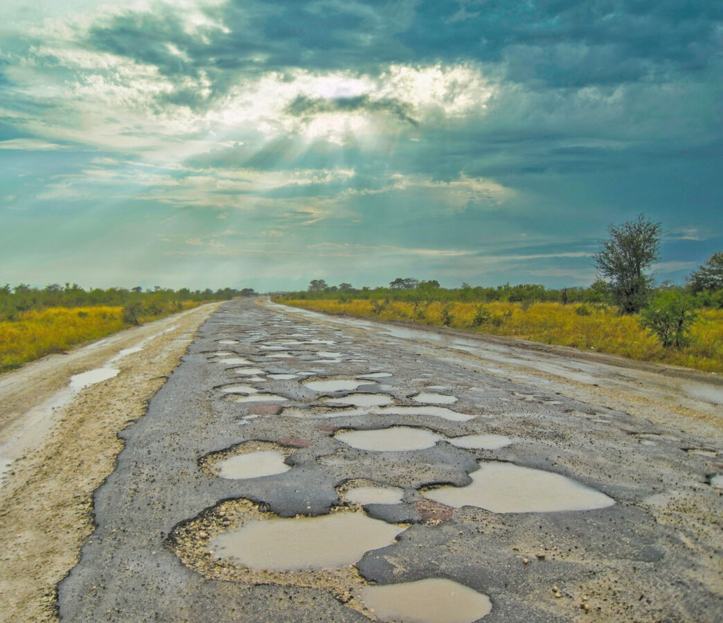 Road,In,Africa,Full,With,Potholes,,Was,Not,Under,Maintenance - Gringo Gazette