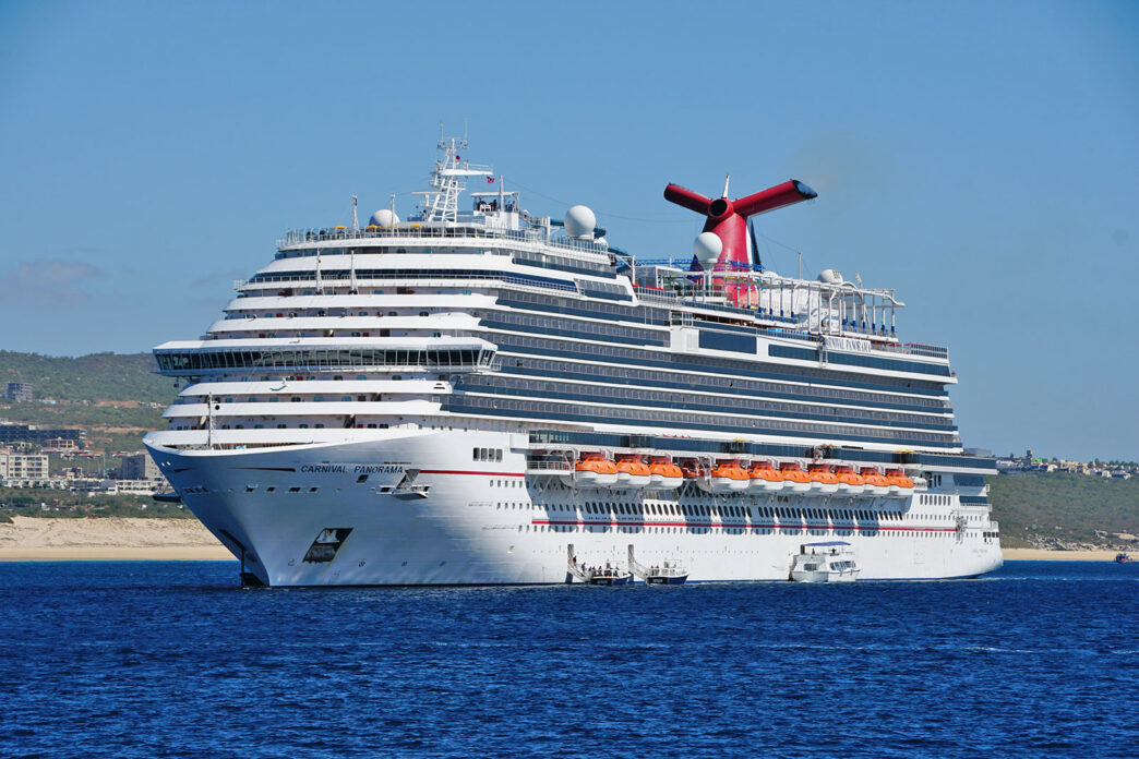 Cabo San Lucas, Mexico - November 7, 2022 - Carnival Cruise ship on the bay