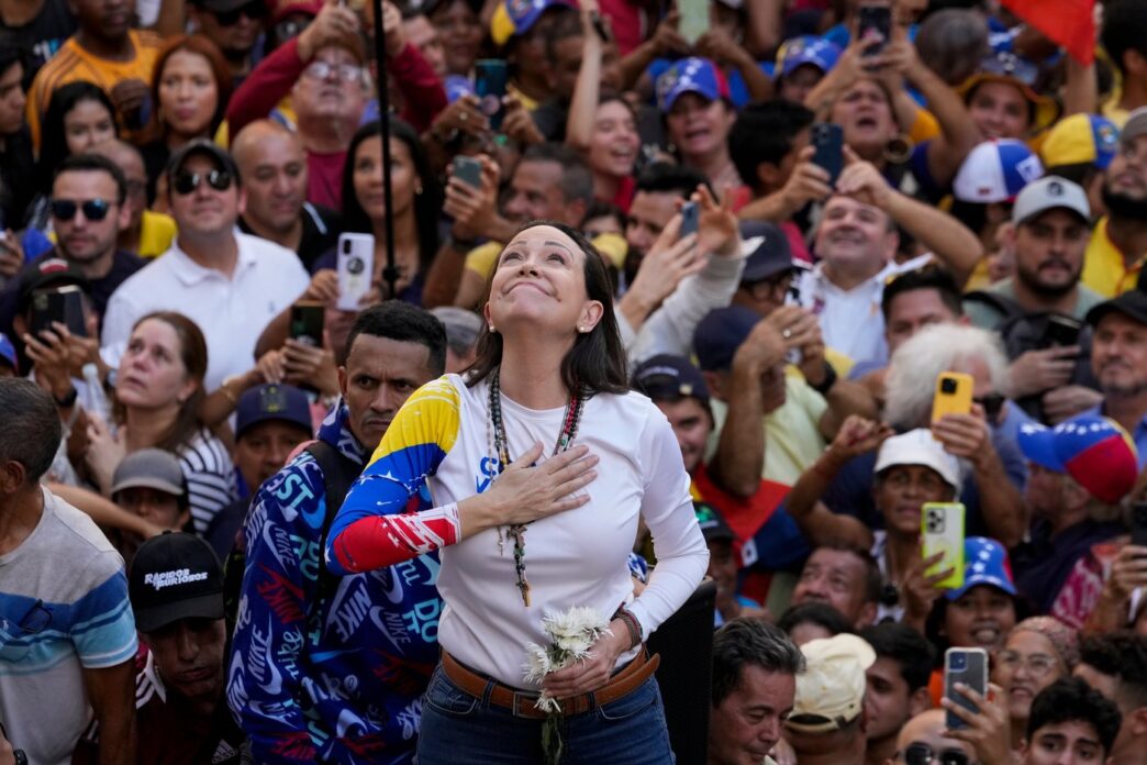 Aggregator Downloaded image for imported item 32301 - Gringo Gazette Venezuelan opposition leader María Corina Machado wins the Nobel Peace Prize