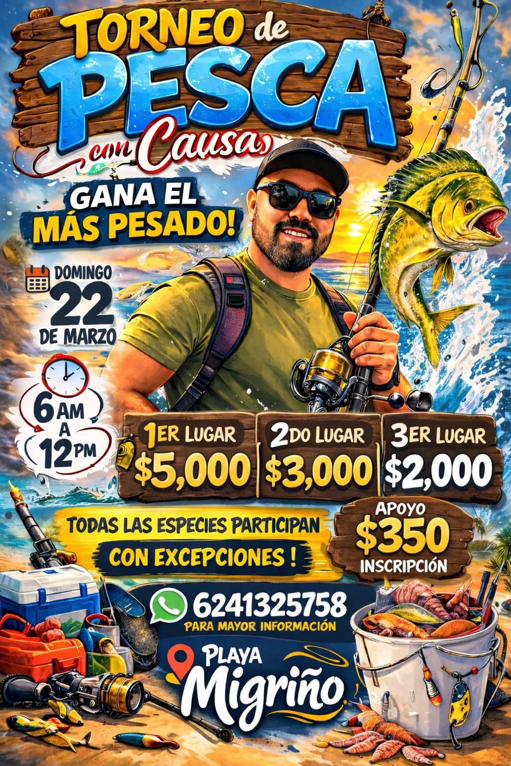 torneo de pesca con cusa