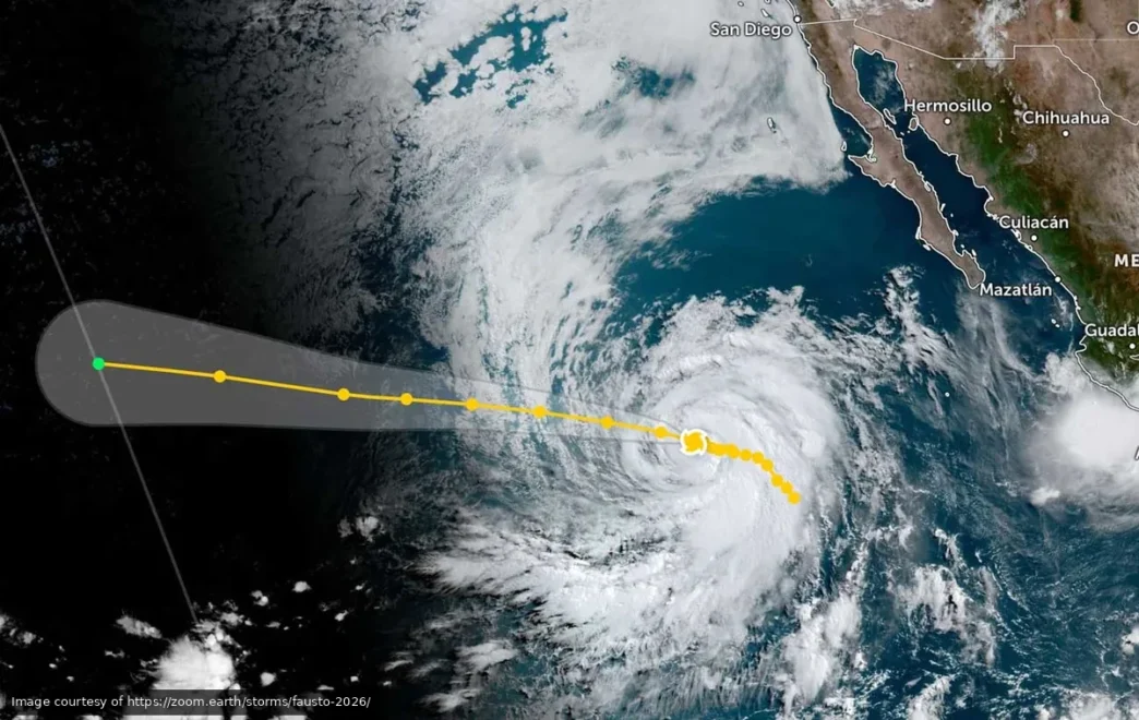 Hurricane Fausto Becomes First of Season, Stays Far Offshore - Gringo Gazette Hurricane Fausto Becomes First of Season, Stays Far Offshore