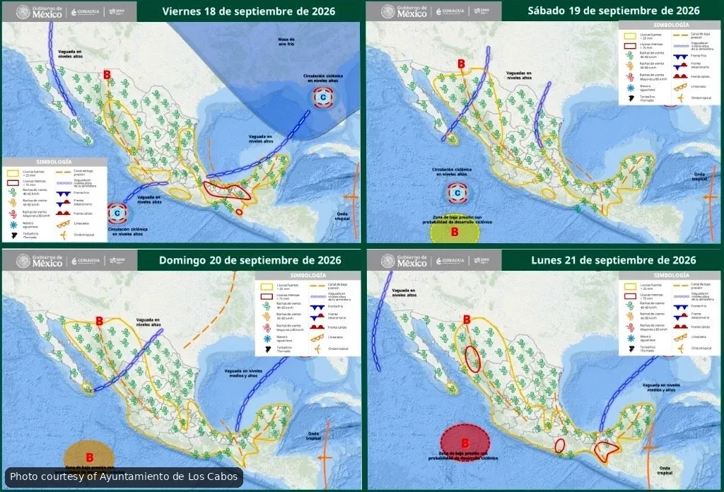 Heavy Rain, High Surf Alert Issued for Los Cabos This Week