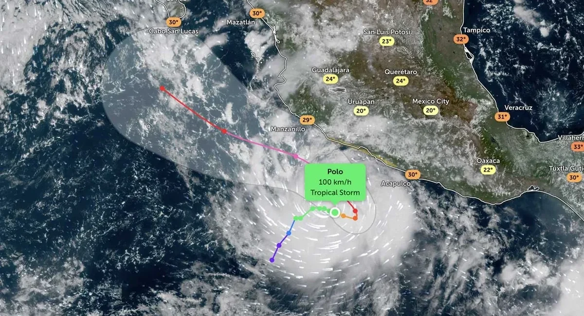 Tropical Storm Polo Takes Aim at Mexico's Pacific Coast