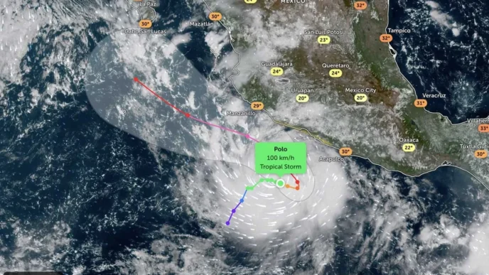 Tropical Storm Polo Takes Aim at Mexico's Pacific Coast