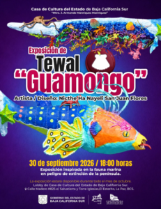 tewal guamongo Colorful poster for the 'Guamongo' art exhibition by Nicthe Ha Nayeli San-Juan Flores, Sept 30, 2026, 6:00 pm.