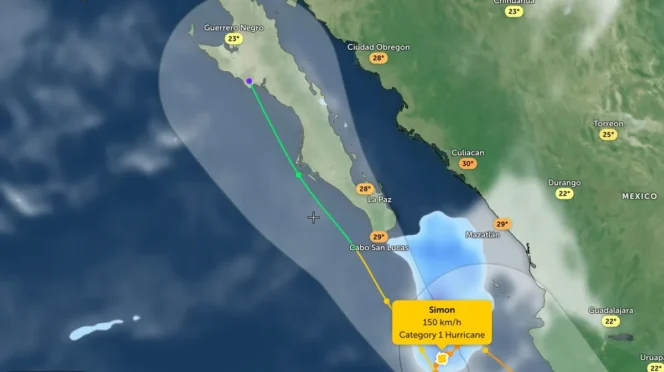 Hurricane Simon Threatens All of Baja California Sur