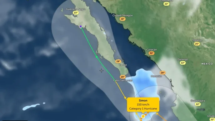 Hurricane Simon Threatens All of Baja California Sur