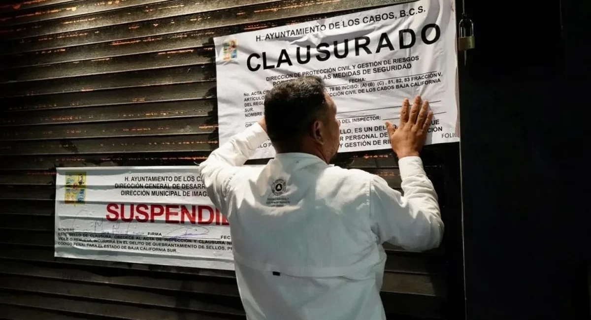 Cabo San Lucas Downtown Inspection Leads to Closure
