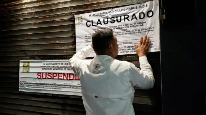 Cabo San Lucas Downtown Inspection Leads to Closure